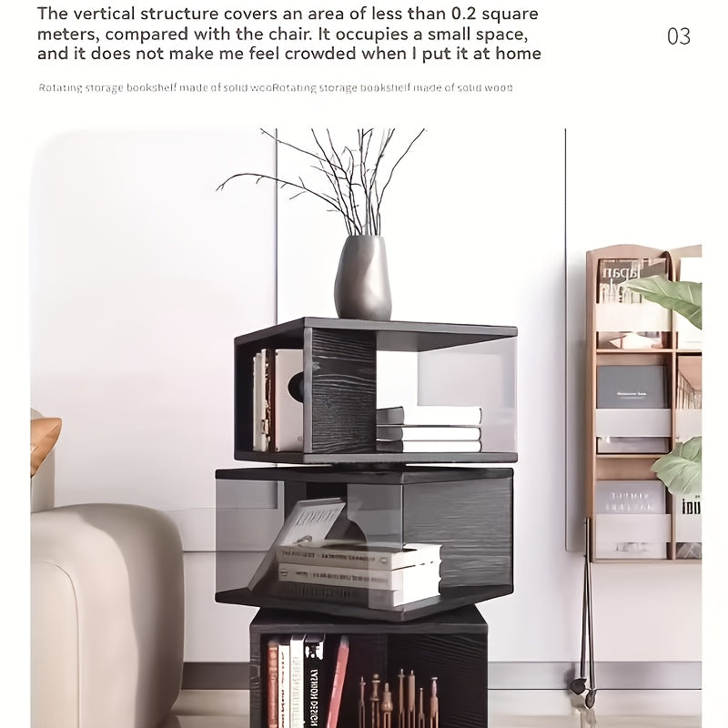 4-Tier Folding Ladder Shelf | Rustic Brown Solid Hardwood Multi-Purpose Storage Rack with 4 Display Shelves, Plant Stand, Bookshelf, and Planter Holder | Ideal for Home Office, Bedroom, Living Room, Balcony