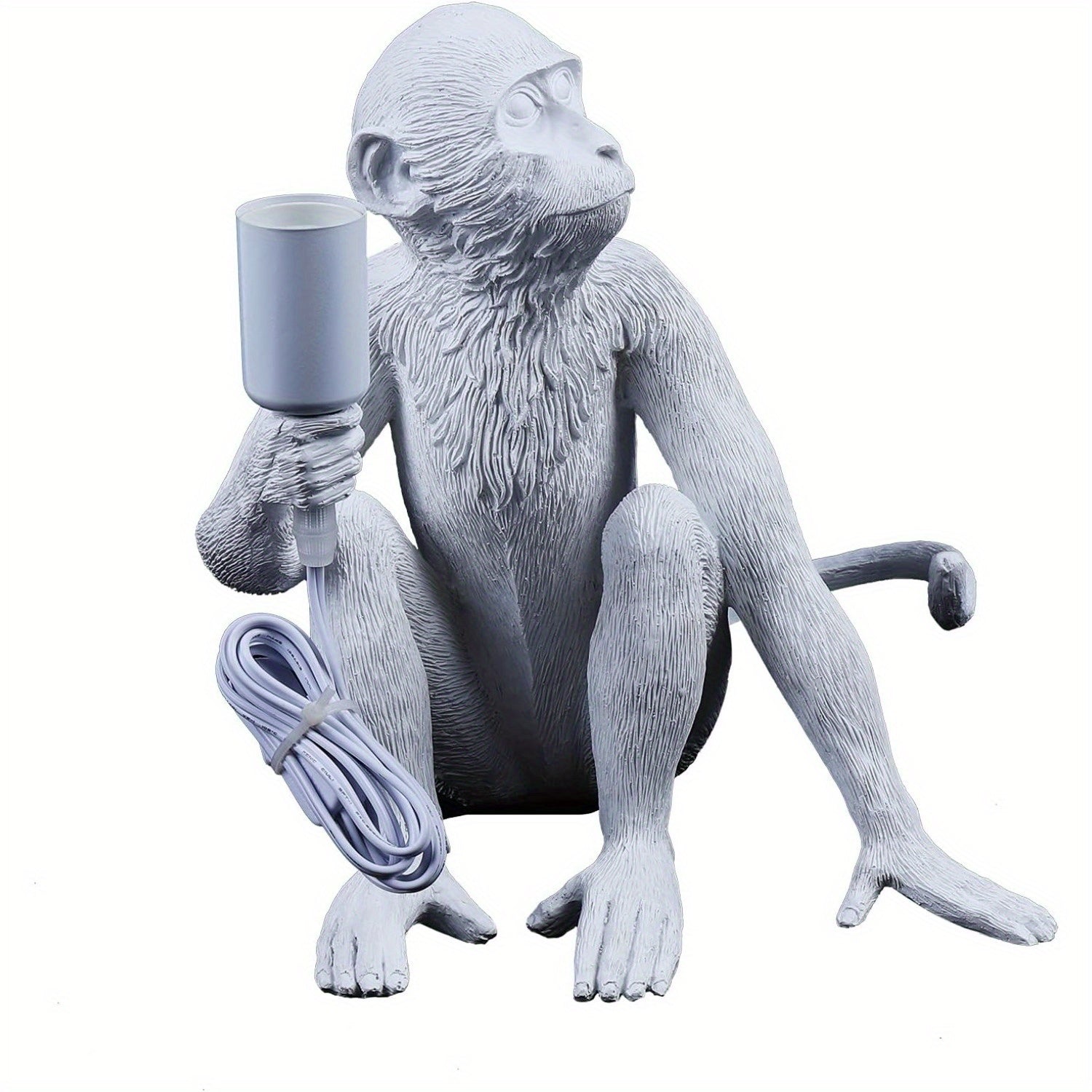 GDRASUYA10 Modern Table Light, Monkey Desk Lamp, Resin Sitting Monkey Lighting Fixture for Living Room, Bedroom, Office, College Dorm